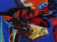 pareja de perros   54x81 cm    acrÃ­lico/lienzo        2015